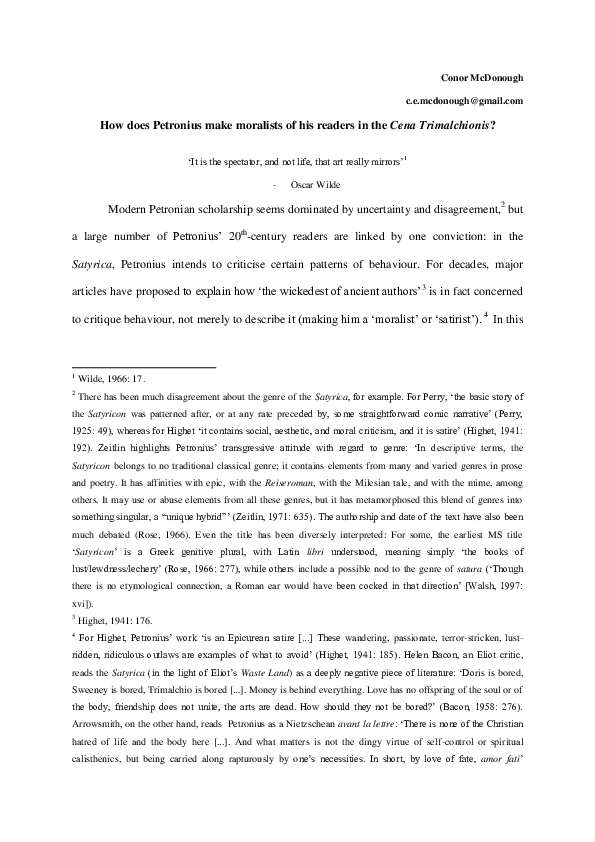 Petronius essay 04 picture