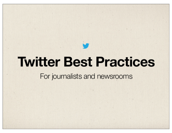 (PDF) Twitter best practices