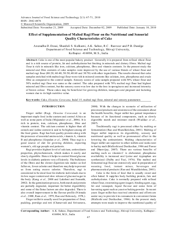 Research paper on ragi picture