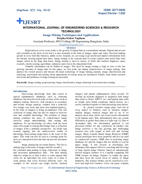 research paper on image mining paper cover thumbnail