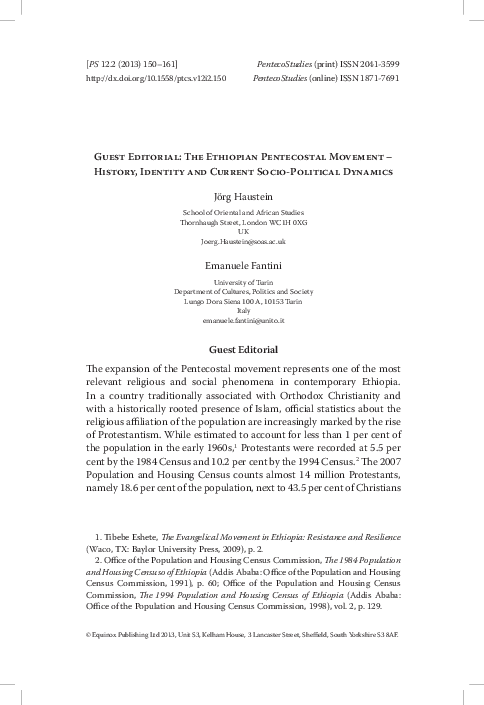 Pentecostal history essay image