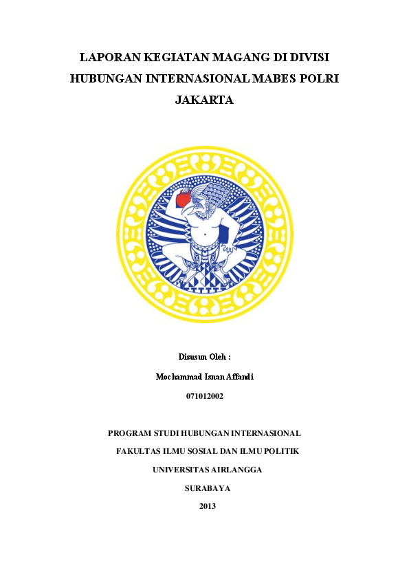 Doc Laporan Magang Interpol Aguspras Ershi Academia Edu
