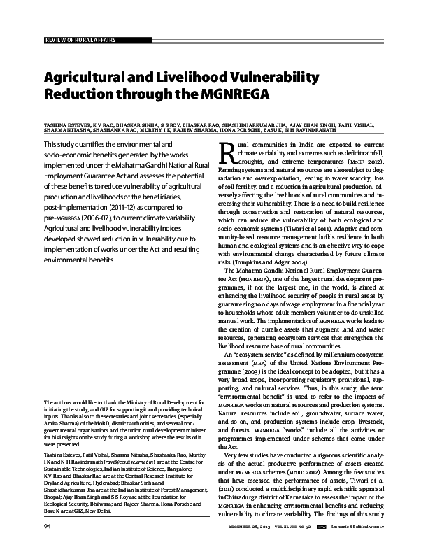 Mgnrega thesis in shodhganga image