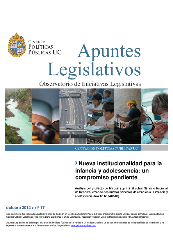 (PDF) Apunte Legislativo Nº17: Nueva Institucionalidad para la infancia ...