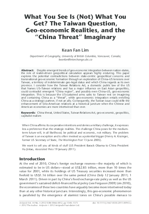 Why is china a threat to the west picture