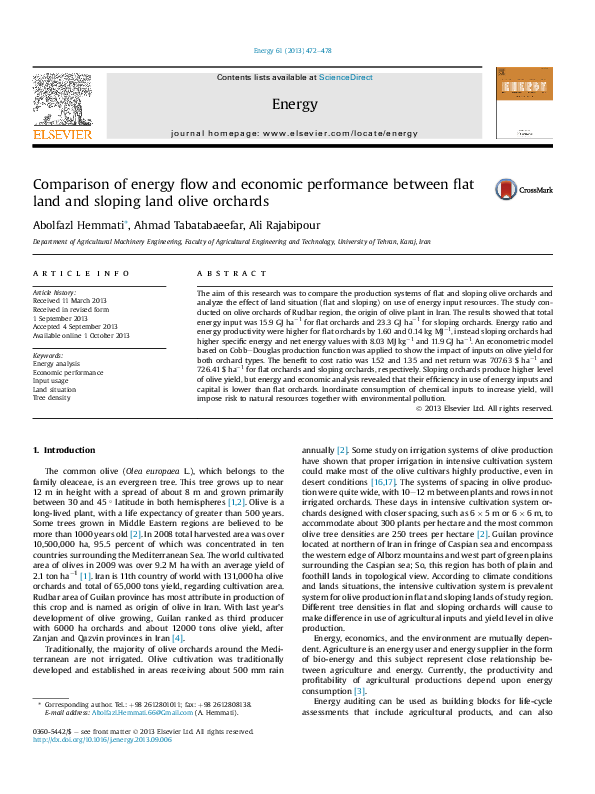 (PDF) Comparison of energy flow and economic performance between flat