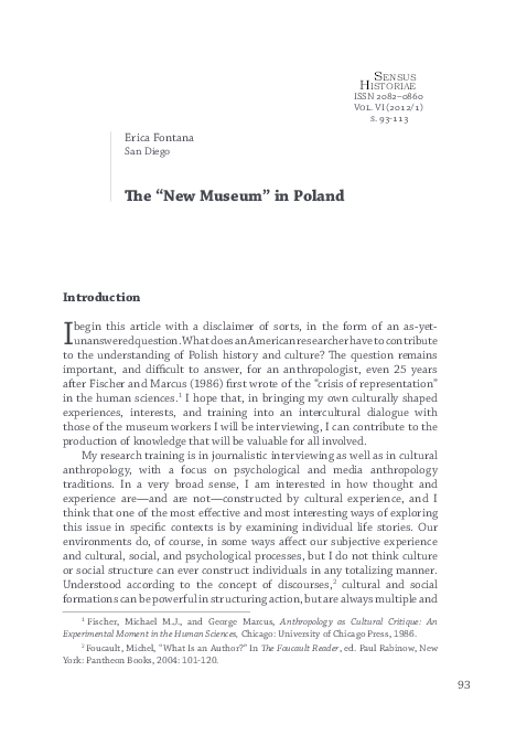 The "New Museum" in Poland