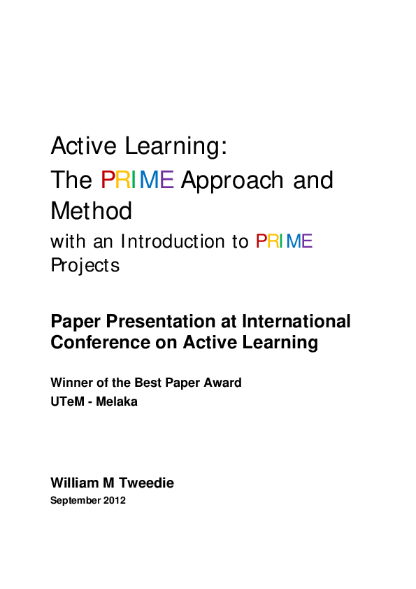 (PDF) The PRIME Approach and Method with Intro to PRIME Projects - Best ...
