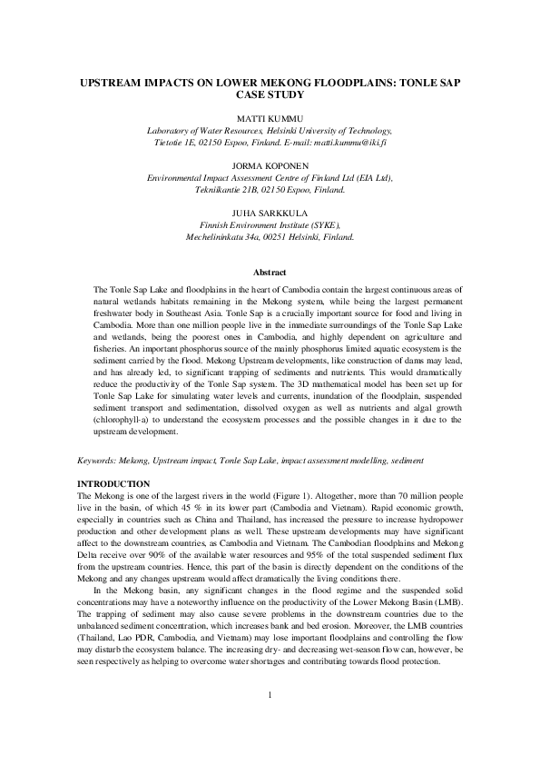 Mekong river facts picture