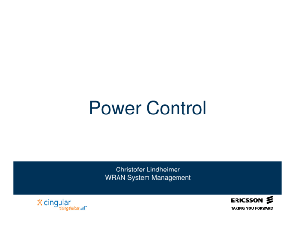(PDF) Power Control