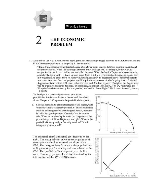 (PDF) The Economic Problem