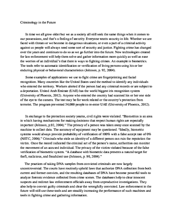 Essay about criminology profession picture