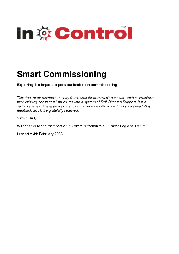 (PDF) Smart Commissioning