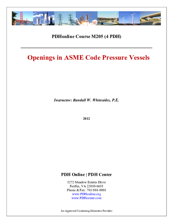 (PDF) Openings in ASME