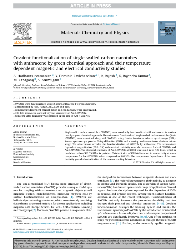 (PDF) Materials chemistry physics M Kanagaraj Academia.edu