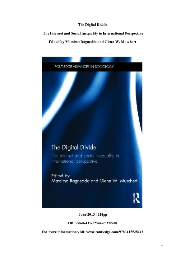 (PDF) An Analysis of the SecondLevel Digital Divide in Iran A Case Study of University of
