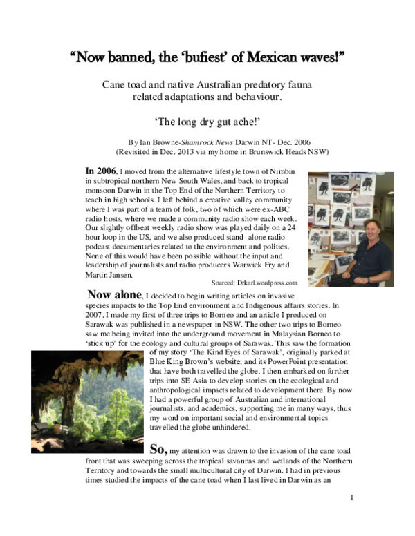 Cane toads thesis 07 picture