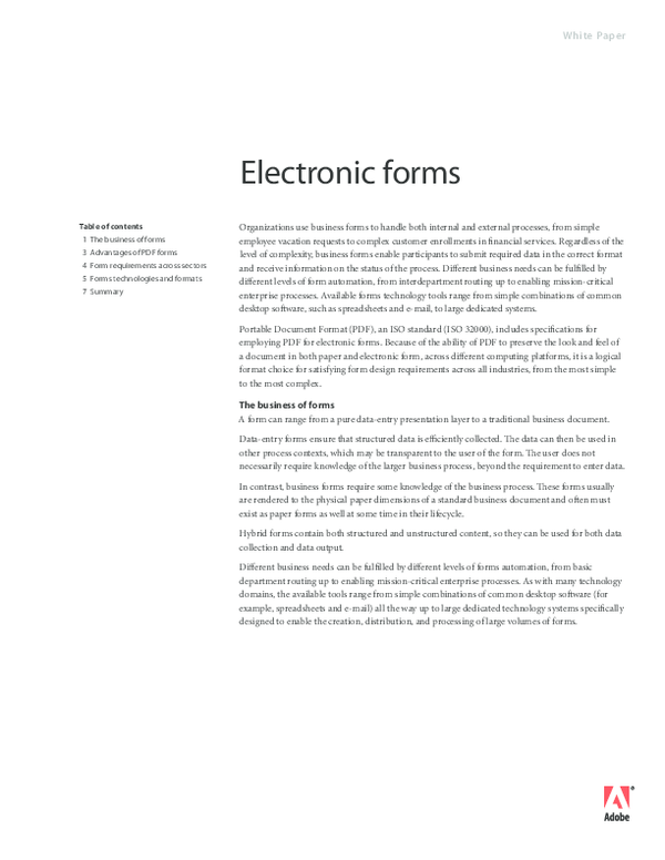 (PDF) Electronic forms