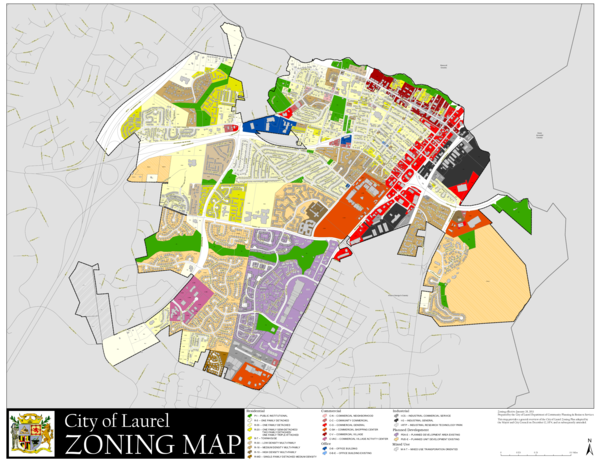 (PDF) City of Laurel Zoning Map 2013