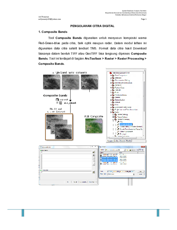 (PDF) Spatial Database Analysis Facilities PENGOLAHAN CITRA DIGITAL