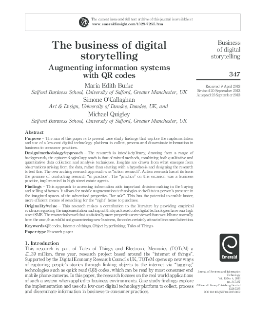 (PDF) The Business of Digital Storytelling