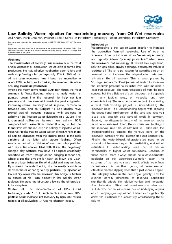 (DOC) Low salinity waterflooding