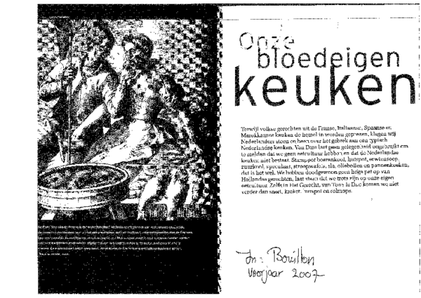 (PDF) Onze bloedeigen Keuken. De Verstandige Kok (The Sensible Cook)