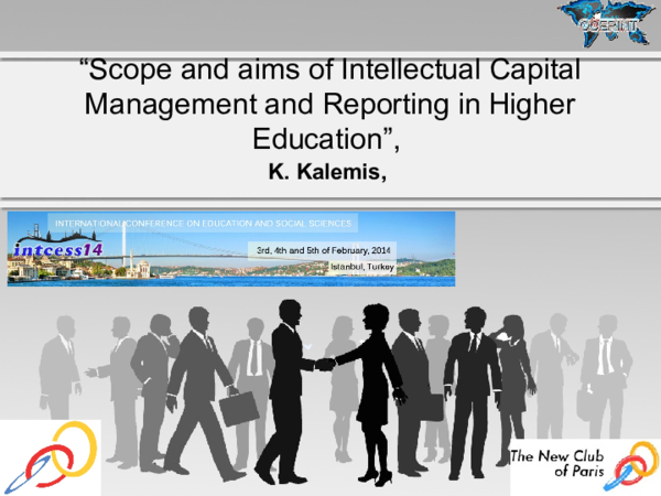 Scope and aims of Intellectual Capital Management and Reporting in ...