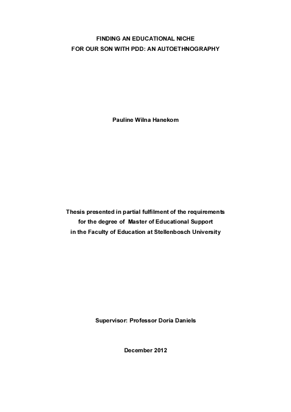 Ethnography and autoethnography image