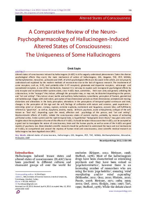 Hallucinogens essay example image