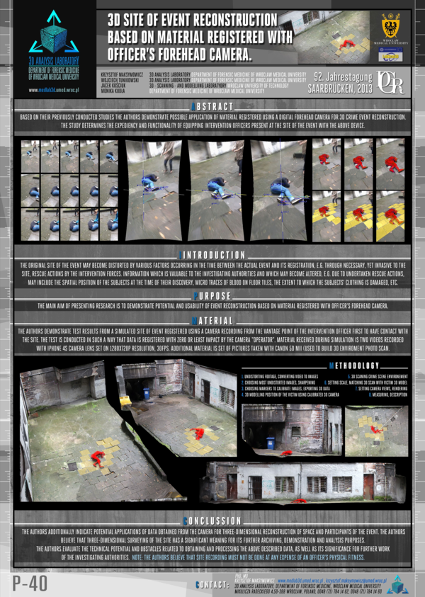 (PDF) 3D SITE OF EVENT RECONSTRUCTION BASED ON MATERIAL REGISTERED WITH ...