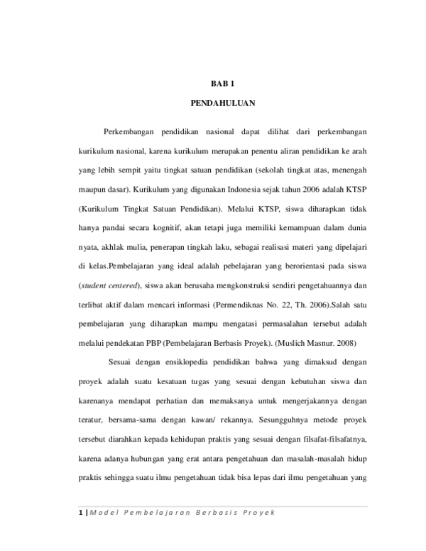 Doc Makalah Model Pembelajaran Berbasis Masalah Wiwiek Tamsyani Academia Edu
