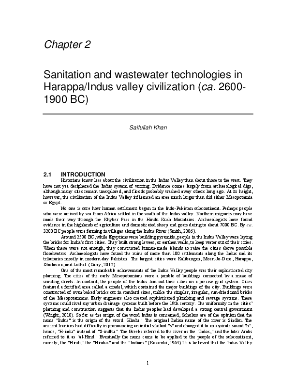 Indus Valley Civilization Drainage System