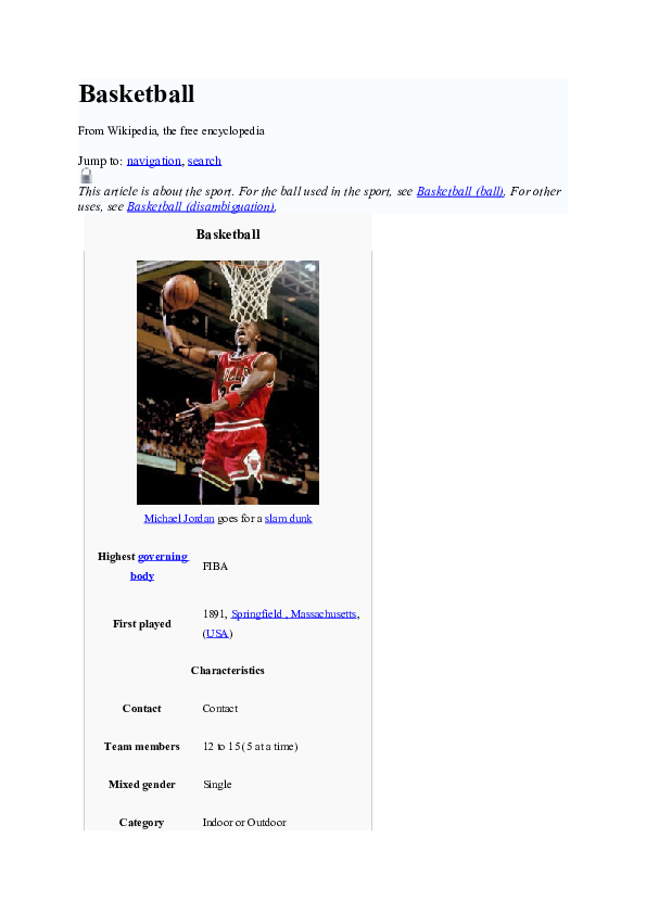 (DOC) Basketball