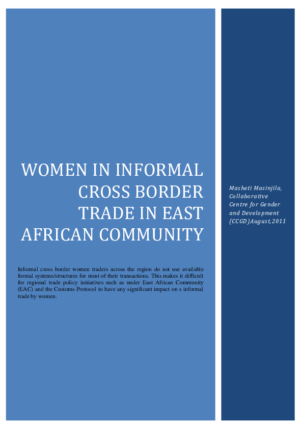 (DOC) Women in Informal Cross Border Trade