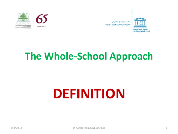 (PPT) The Challenge of Whole-School Approaches - WSA