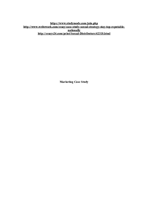 Sorzal distributors essay 03 image