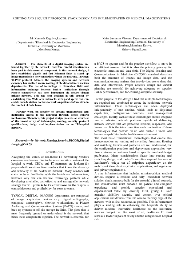 (PDF) ROUTING AND SECURITY PROTOCOL STACK DESIGN AND IMPLEMENTATION OF ...