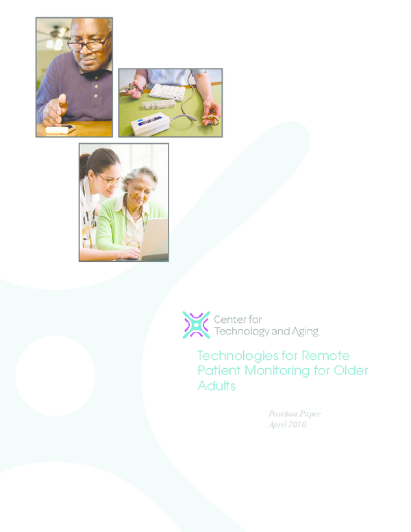 (PDF) Position Paper Technologies for Remote Patient Monitoring for ...
