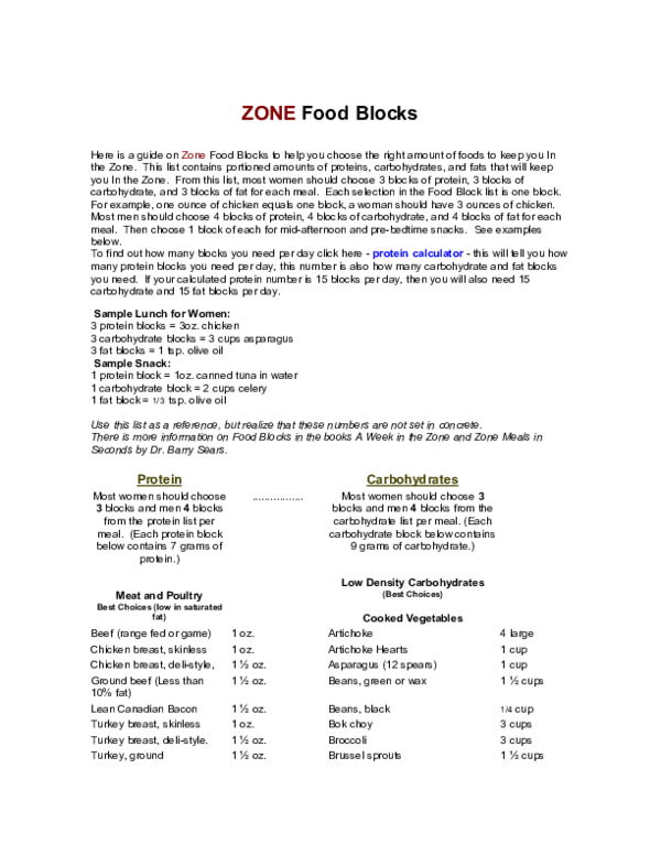 (PDF) Food block guide Susan Connor Academia.edu