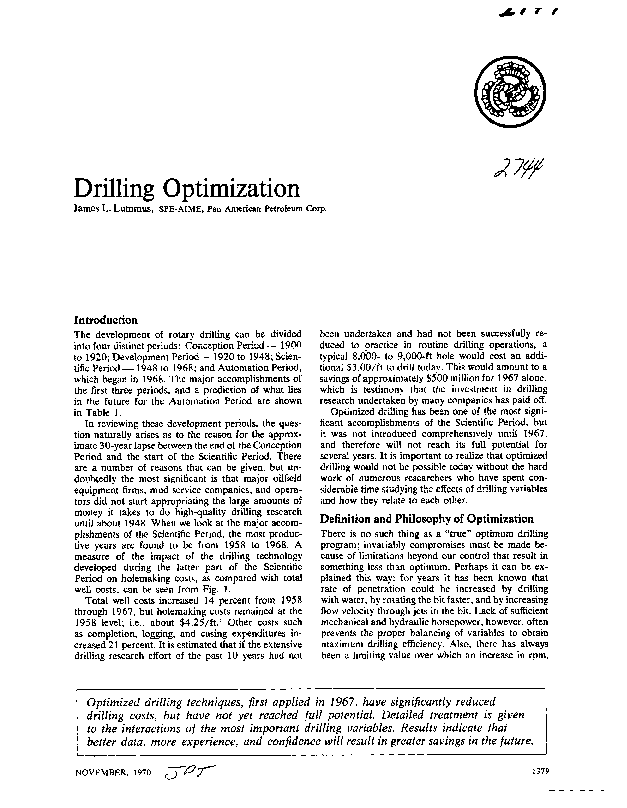 (PDF) Drilling Optimization nitin shukla Academia.edu