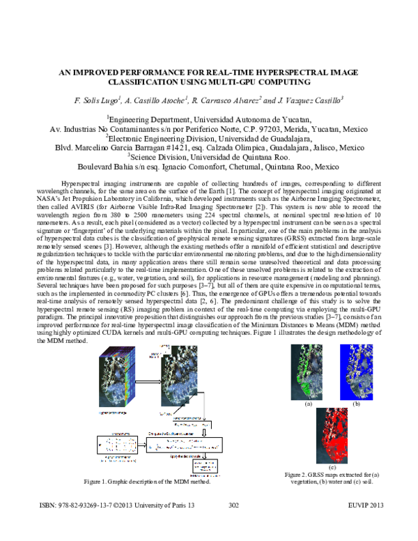 (PDF) AN IMPROVED PERFORMANCE FOR REAL-TIME HYPERSPECTRAL IMAGE ...