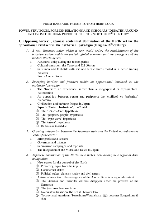 Table of contents for project pdf picture