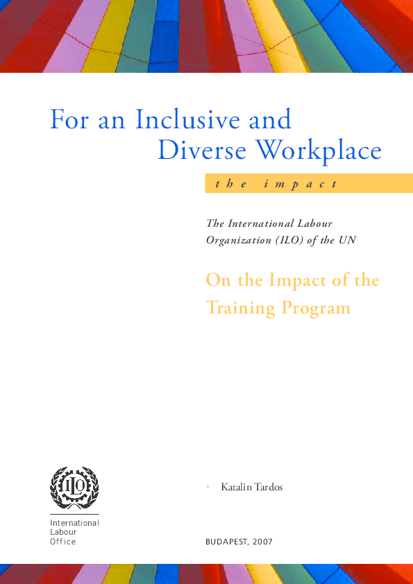 (PDF) For an Inclusive and Diverse Workplace On the Impact of the ...