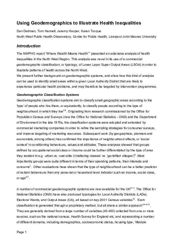 Geodemographics essays 07 picture