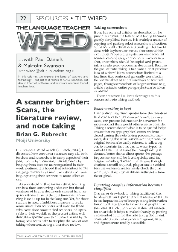 Note-taking in academic writing image