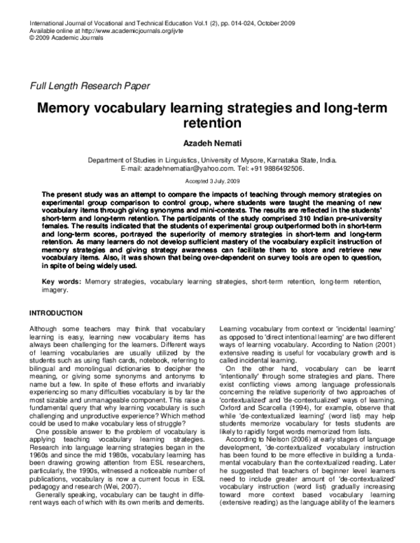 Memory essay psychology image