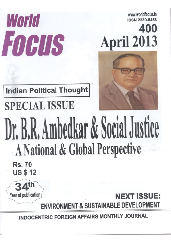 Pdf Social Justice Ideas Of Dr B R Ambedkar Pdf Social Justice Ideas Of Dr B R Ambedkar