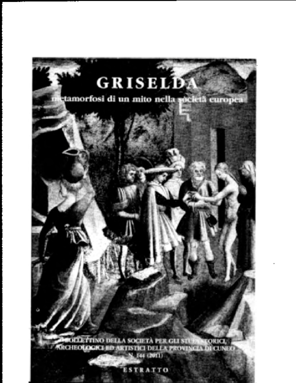 (PDF) La leggenda di 'Griselda ' secondo Tommaso III, marchese di