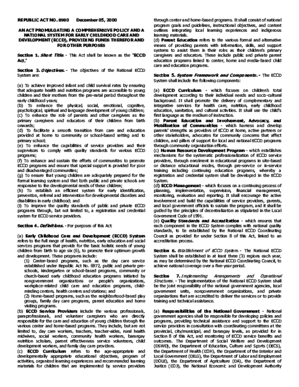 (DOC) REPUBLIC ACT NO 8980 hand out